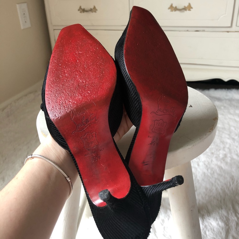 Christian Louboutins mule kitten heels 39.5 - Picture 7 of 9